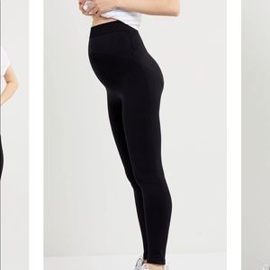 Black maternity compression leggings